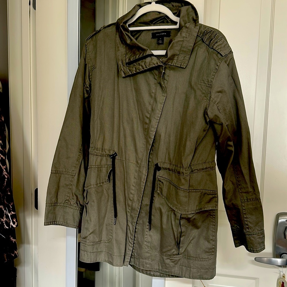 Nordstrom Halogen lightweight jacket, light army green